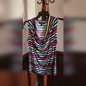 Colorful striped top